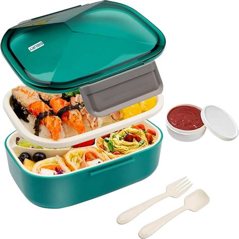 EUIOOVM Thermal Insulated Stackable <strong>Lunch</strong> Bento <strong>Box</strong> Tiffin Keeps Food Hot or Cold Convenient and Portable, Silver, 3 Tier. . Amazon lunch boxes